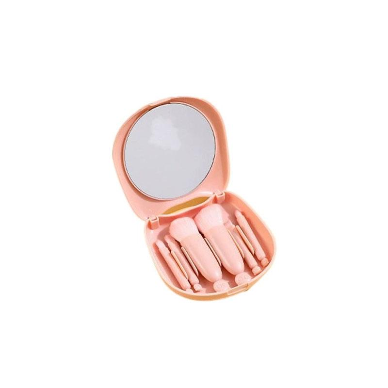 

6Pcs Mini Makeup Brushes Set Travel Makeup Brushes Portable Cosmetic Powder Foundation Blush Blending Concealer Make Up Brushes