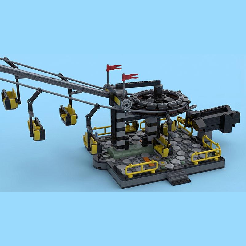 MOC Building Block Chairlift GBC Children's Gift Toy Education Model Science Educational Gift Creative Building Block