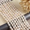 1String, Handmade Water Drop Pearl 6-7mm, White Natural Freshwater Pearl Beads for Jewelry Making DIY Necklace Bracelet Crafts, Women Gift 36cm