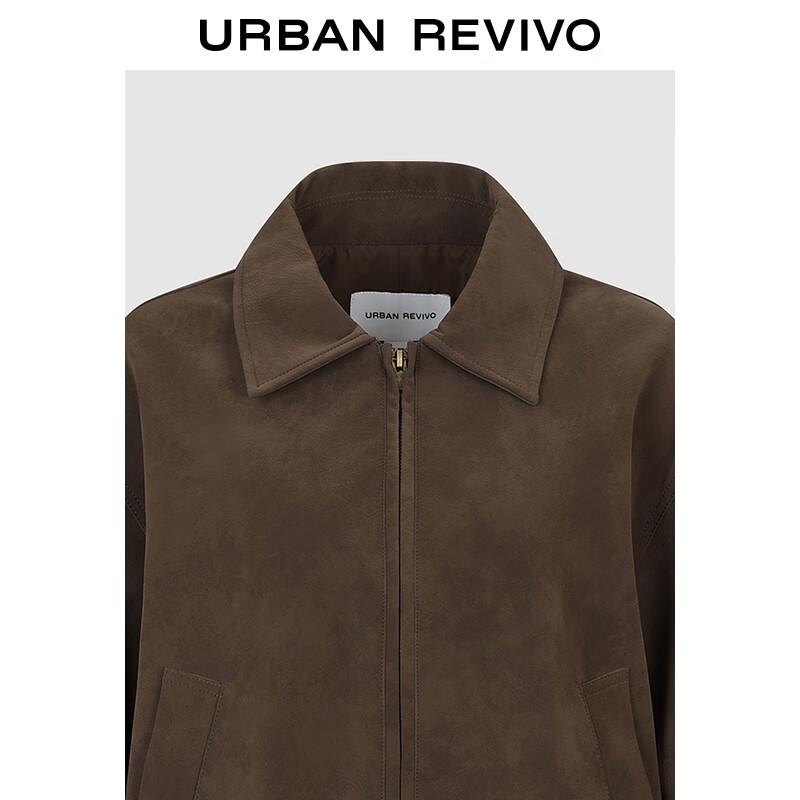 UR Women's Retro Lapel Elastic Waist Winter Jacket