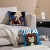 Witty Satirical American Cartoon DDaria Cushion Cover Pillowcase Short Plush Invisible zipper Room Sofa Cushion Cover
