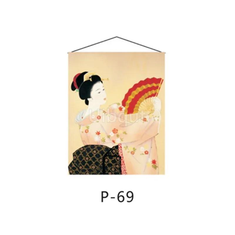 Sushi Tavern Business hanging cloth Cloth curtain Flag of Japanese material store Japanese flag hanging Decorative sushi 32-64