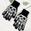 Luminous Skull Skull Claw Gloves, Halloween Glow Gloves Skull Gloves