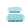 2pcs Silicone Ice Tray Food Grade Ice Cube Mold Easy Demolding Quick Freezing Ice Making Mold (Two 4 Compartment
