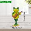 Frog Figurine Decor Accessories Cute Resin Animal Birthday Gifts Sculpture Statue for Bedroom