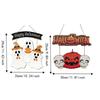 Cartoon Halloween Ghost Door Sign Wooden Door Hanging Haunted House Hanging Door Plate  Farmhouse
