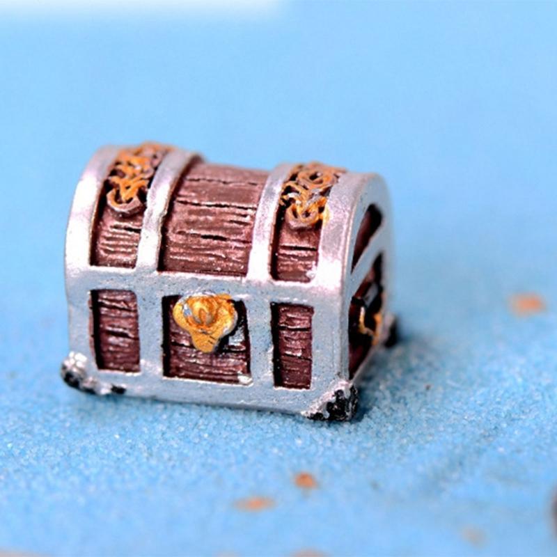 Small Treasure Chests Aquarium Decorations Terrarium Fish Habitat Ornament Aquarium Underwater Model Crafts