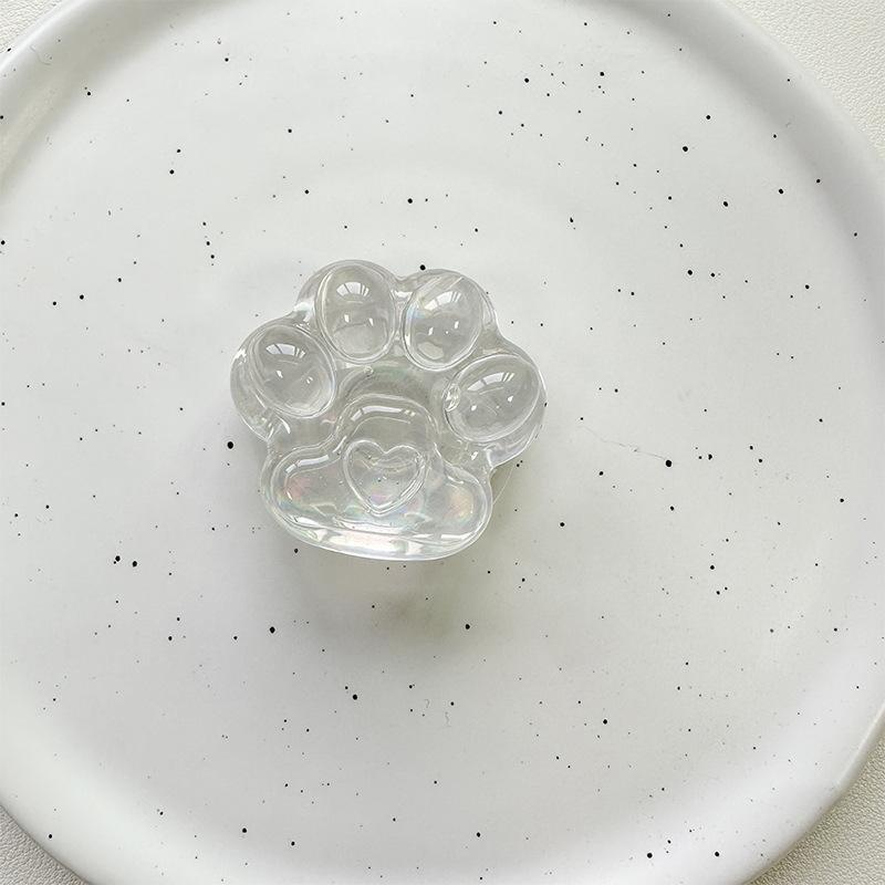 Laser Bear Love Cat Claw Crystal Ball Mobile Phone Airbag Bracket Pasted Three-Dimensional Desktop Support Frame
