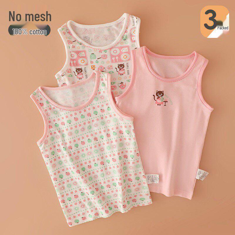 Girls A-Grade Pure Cotton Sleeveless Summer Camisole Size 80