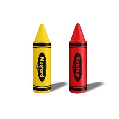 Duo de recipientes dispensadores de molho em forma de lápis