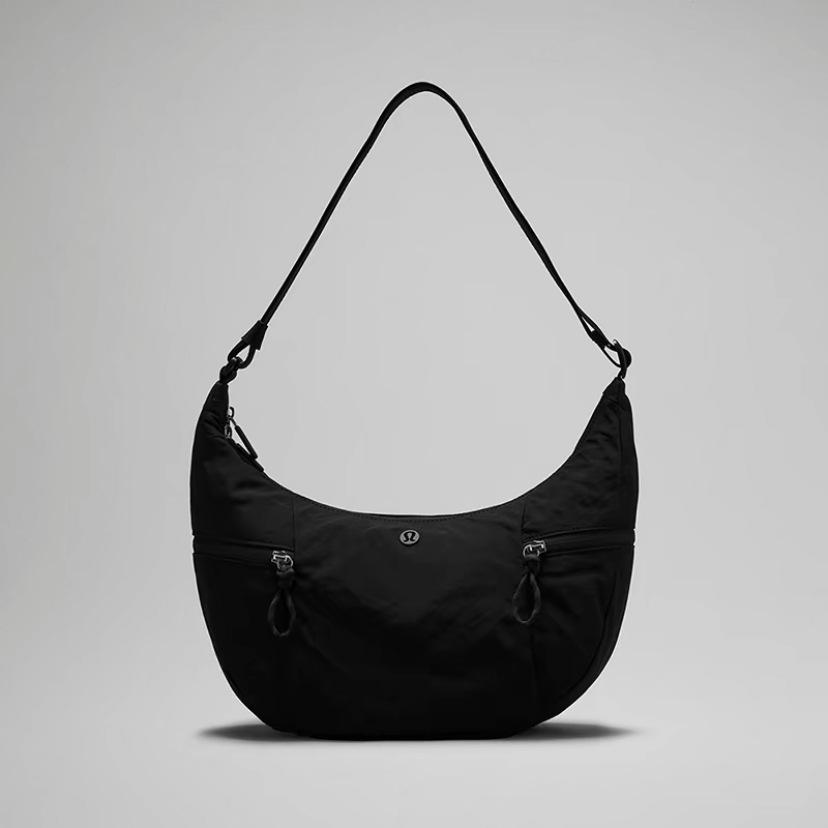 "Lulu 2024 Large Slouchy Croissant Crossbody Bag, 6L13L Capacity Dumpling Bag"