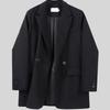 Clothes Jacket Brown Over Coats for Women Black Blazer Woman Dress Outerwears Loose Long Solid on Promotion Sale Autumn