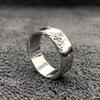 Adjustable Open Ring Women Men Geometric Broken Texture Minimalist Dark Chic Plated Copper Jewelry