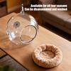 Casa per Animali Domestici Trasparente PC per Uso Alimentare Gabbia per Pappagalli con Anti-Morso Vista Panoramica a 360 Gradi Imbottiture Morbide Staccabili Uccello