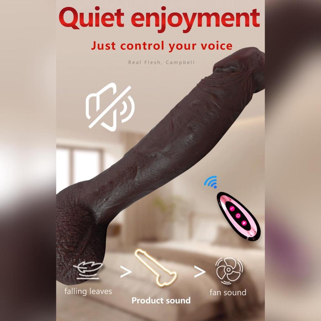 Powerful Dildo Dildoliquid Electric Black Silicone Vibrating Phallus With Strong Motorhandsfree Suctionrealistic Soft Texturegspot Pleasure Toy