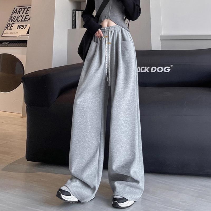 

Stylish Wide-Leg Maternity Casual Pants for Outings XL светло-серый