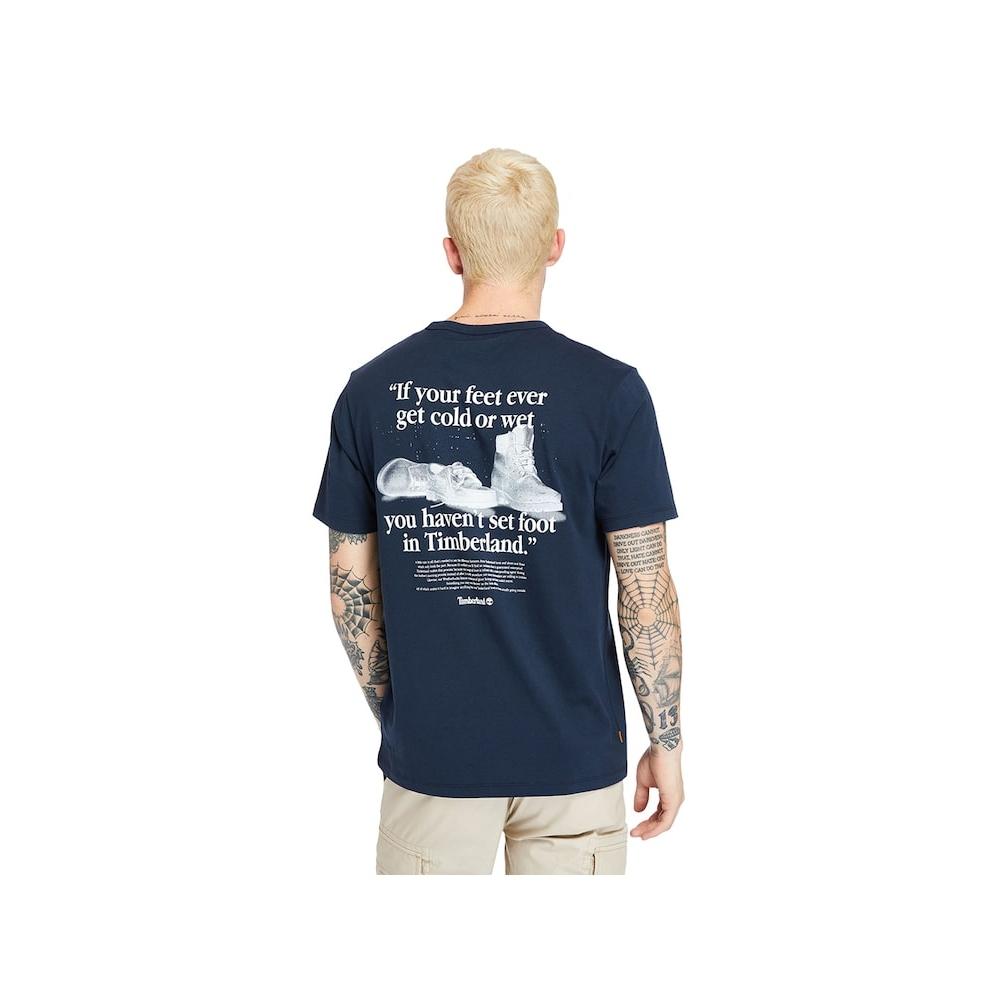 Timberland Classic Logo ShorT Sleeve T shirT Navy Tb0a25344331 Q0e271921