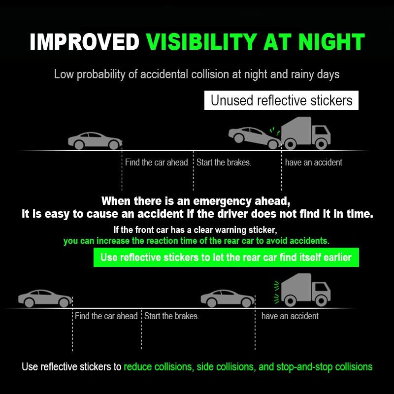 4PCS Car Door Reflective Sticker Night Light Warning Decal Chr For KIA Ceed Rio Sportage R K3 K4 K5 K6 XCEED KX3 SPORTAGE EV6