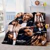 K-pop Group Poses Blanket Flannel Blanket for bed, sofa, Camping, Hiking, Picnic Essentials, gift for family Fan gifts