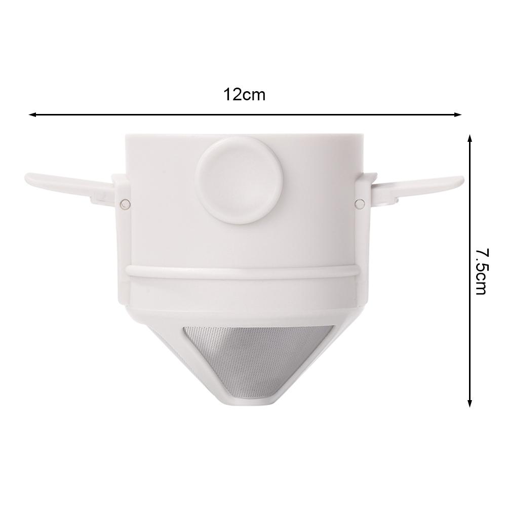 Foldable Coffee Filter Portable Pour Over Coffee Maker Stainless Steel Reusable Coffee Funnel Dripper Paperless Pour Over Holder