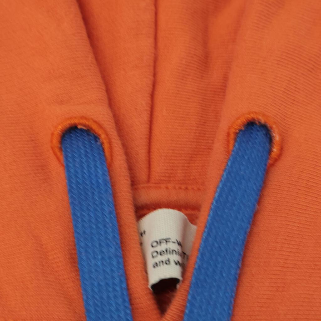 OFF-WHITE OMBB034F19E30011 19AW Orange ABSTRACT ARROWS SLIM HOOD tops M OrangeUsed