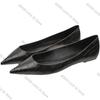 Mode Damen Ballerinas Schwarze Schuhe für Dame Kleine Größe 31 32 33 Große Größe 43 44 Spitze PU-Leder Steinmuster Sommer Frühling 2025
