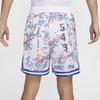 Nike Dri-Fit DNA All-Over Print Quick-Dry Sports Drawstring Mid-Rise Shorts Men Shorts White FZ0686100