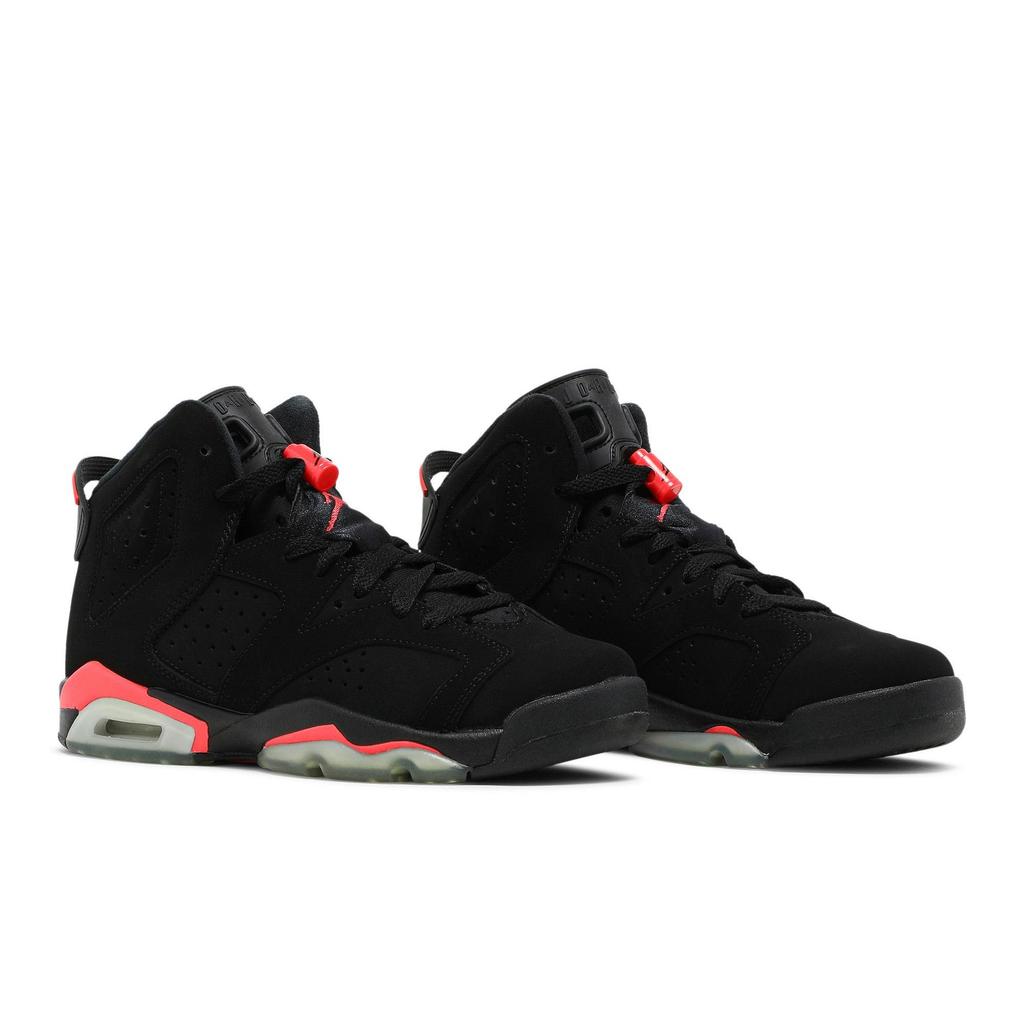 Air Jordan 6 Retro BG 'Infrared' 2014 (Unisex) Black / Infrared 23 Kids' Basketball Shoes 384665 023