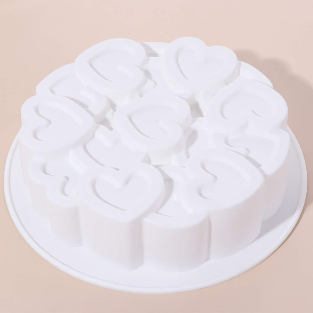 6 Inches Cake Mould Easy To Demold Pastry Baking Pan Heart Silicone Molds  Party