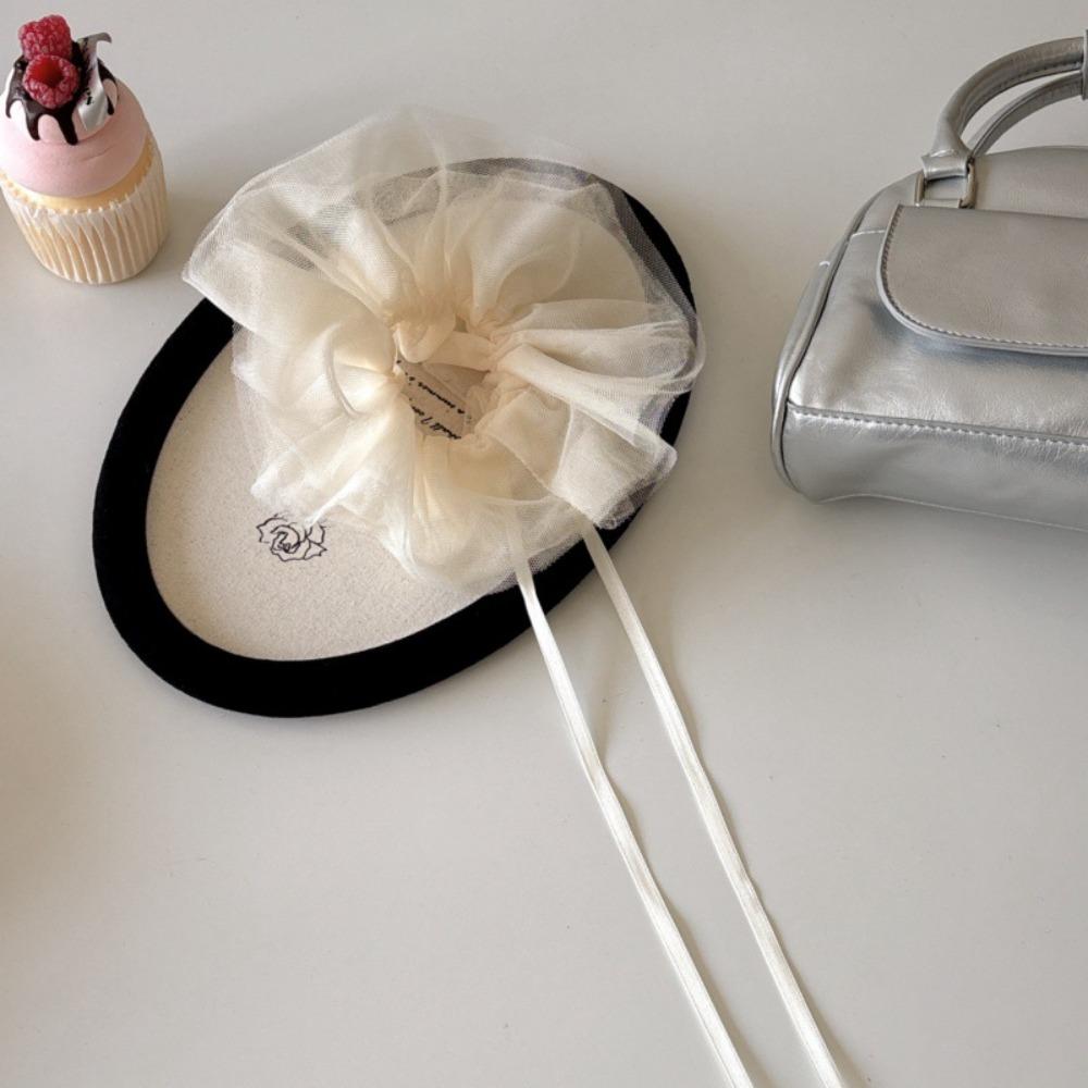 

Большая резинка для волос бант балерины винтажный держатель для хвостика аксессуары для волос бежевый