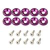 10Pcs M6 Car Modified Fasteners Fender Washer JDM Screw Gasket  Aluminum Mudguard Bumper Engine Concave Screws Car Accessories