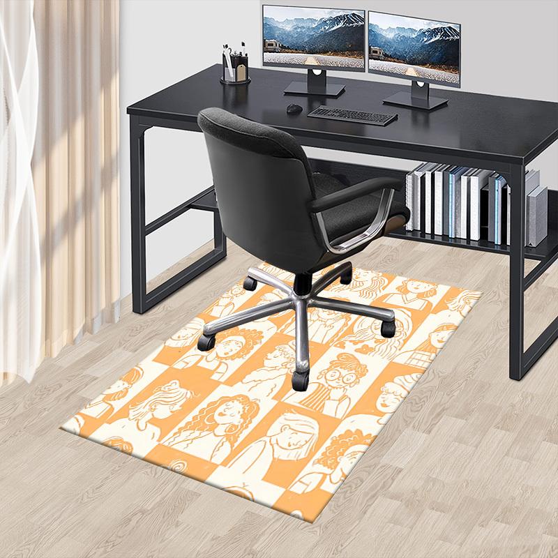 1PC Women Faces Extra Large Non Slip Floor carpet, Office, family, bedroom Large Area Rug Indoor Rugs, Vibrant Colors