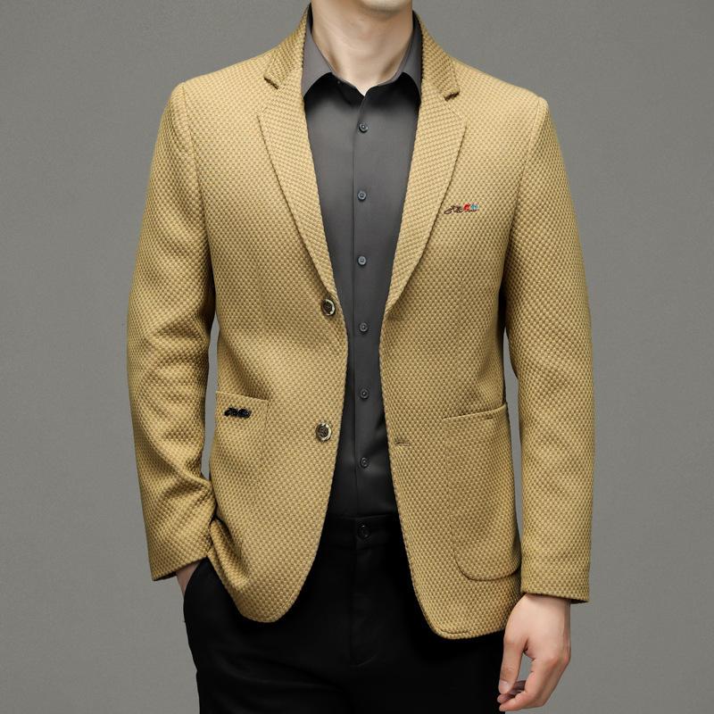 Повседневные мужские костюмы, осенние новые мужские топы, куртка, легкая мужская куртка в деловом стиле, модная мужская куртка в корейском стиле XL