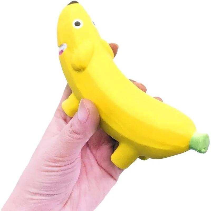 Interactive Squeaky Dog Toy Latex Rubber Safe Chewer Dental Molar Cleaner Chew Bone for Small Medium Dogs Pet Joy Gift