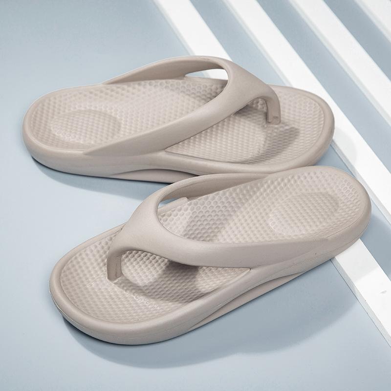 Large size slippers summer men's flip-flops couple high elastic beach cool slippers