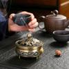 Retro Alloy Three-legged Incense Burner Base Set Incense Art Decorative Indoor/tea Room/soothing Purifying Aromatherapy Stove