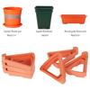 12/24Pcs Plant Flower Pot Feet Stand Invisible Triangle Risers Toes Lifters Indoor Outdoor Garden Supplies Plant Pot Base Tray