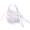 6 Style White Romantic Bowknot Burlap Wedding Ceremony Party Rose Flower Basket