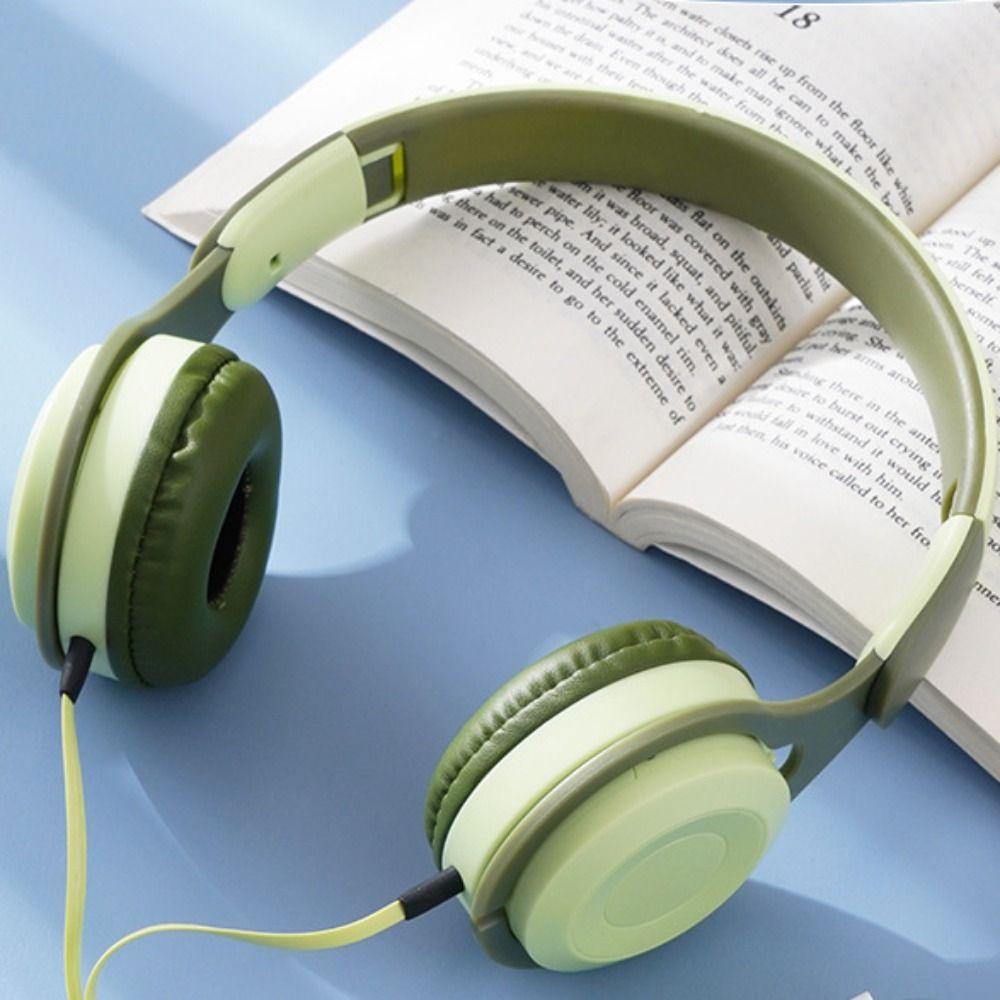 Folding Style Cellular Wired Headset Wired Wired Headworn Earphones  Birthday Gift