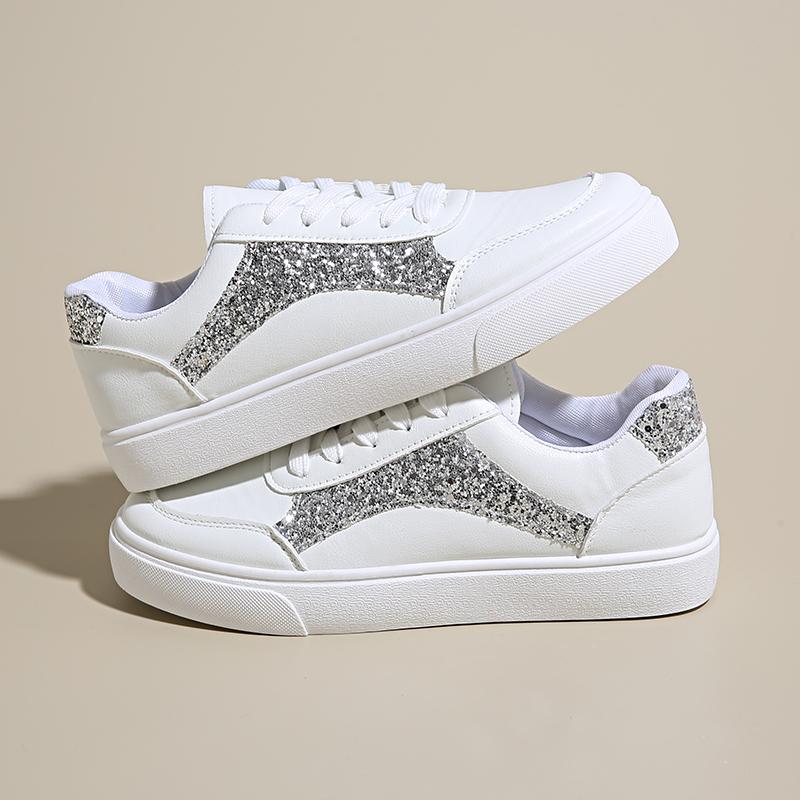 Women's Vulcanized Walking Running Shoes Women's Casual Lightweight Casual Tennis  Sports Shoes  New White Flat Shoes