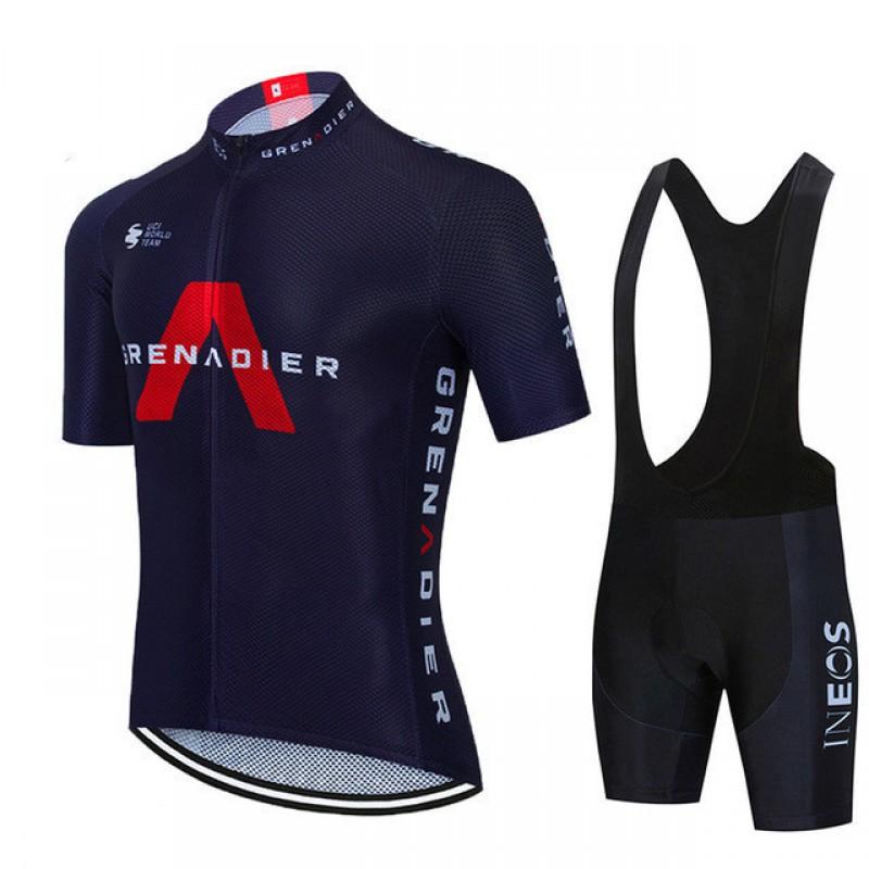 Mens Cycling Jersey Shorts Set Mountain Bike Road Riding Quick-Dry Performance Wear Season Small