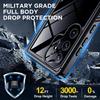 Case for Samsung S25 Edge S24 Plus S23 Ultra IP68 Waterproof Cover Screen Protect Underwater Shell for Galaxy S24 S23 S21 S20 FE