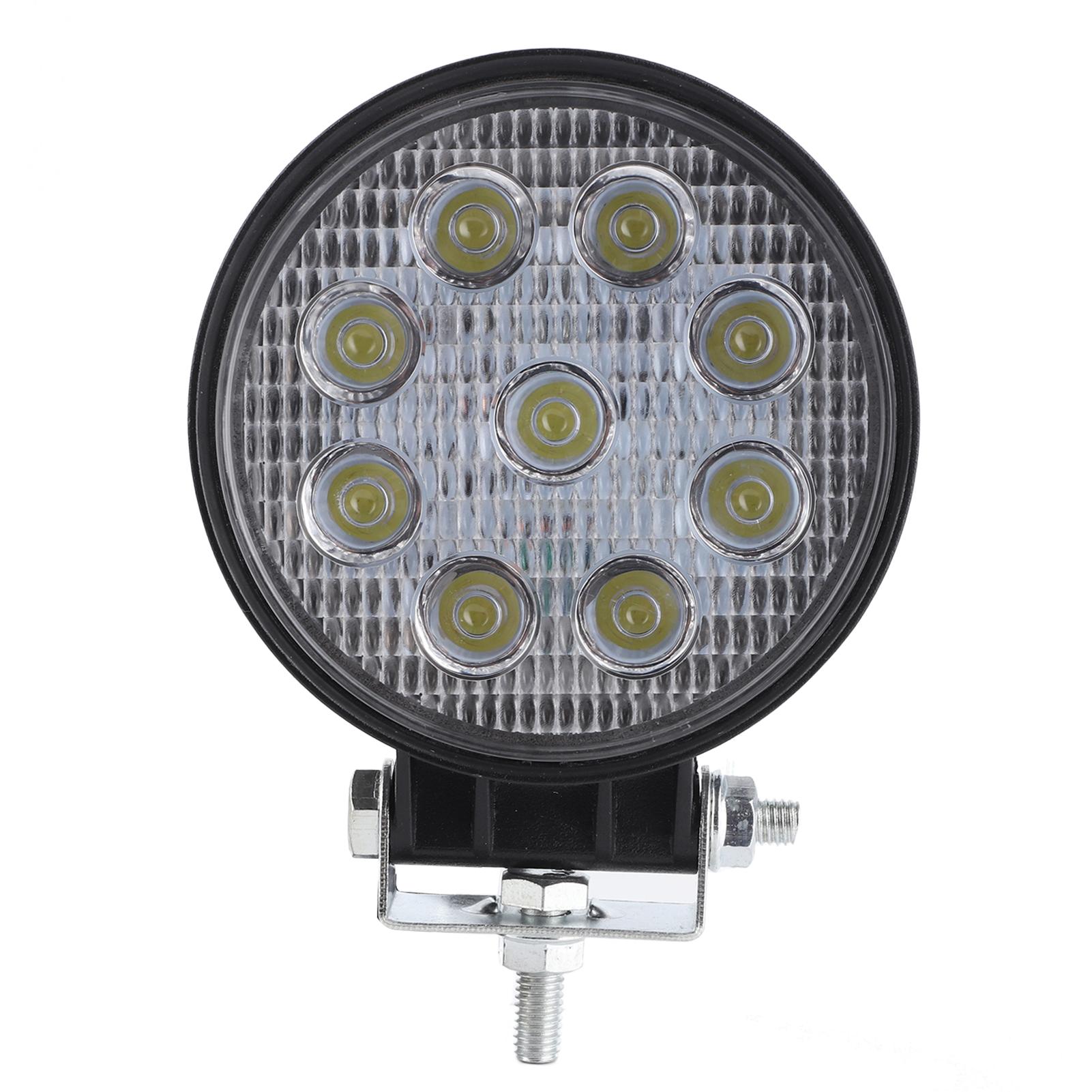 

9LED 27W Work Light 6000K 2700lm High Brightness Headlight IP67 Protection for ATV UTV Truck