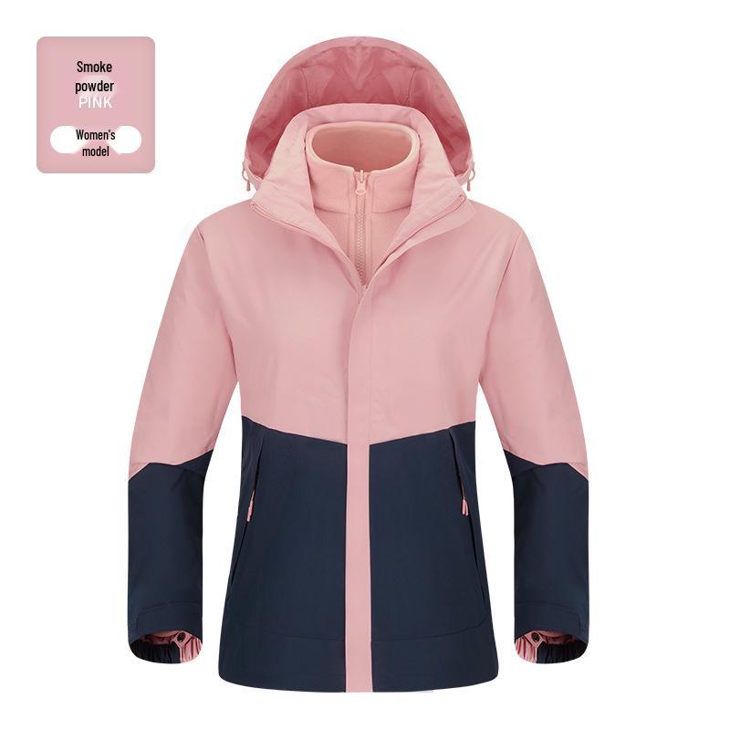 

Couple s Three-in-One Wind & Snowproof Warm Breathable Mountaineering Suit - Autumn/Winter Wear-Resistant Design 3XL