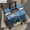 Sturdy Aluminum Frame Trolley Suitcase with Silent Wheels & Combination Lock - Large Capacity for Men, Women & Students