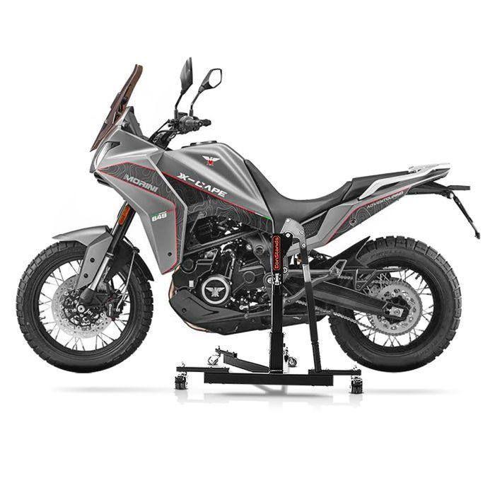 Lève moto centrale - ConStands Power-Evo - Compatible Moto Morini X-Cape 650 - Noir - 300 kg