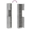 Bathroom Cabinet Concrete Grey 32 x 25.5 x 190 cm Particleboard