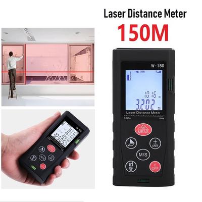 100M/120M/150M laserový dálkoměr Přenosný dvojitý horizontální bublinový digitální dálkoměr měření