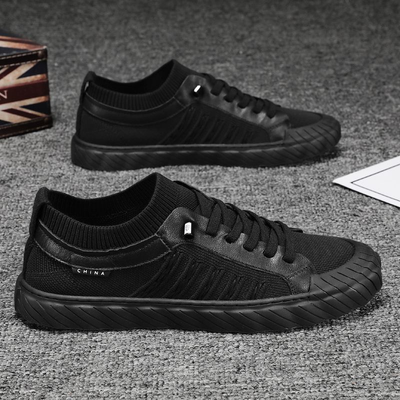 Summer Men's Shoes New Breathable Canvas Shoes Men's Trend Versatile Construction Site Work Non-slip Sports Leisure Board Shoes Men