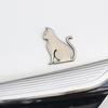 Car Decal Metal Cat 3D Animal Emblem for Scratch Hiding Chrome Finish Zinc Alloy Sticker for Body And Trunk Weatherproof Outdoor Use